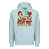 Blue Mist ho ho holy shit what a year Premium Hoodie - MaliasSmallBusiness