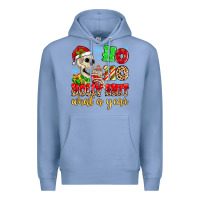 Colony Blue ho ho holy shit what a year Premium Hoodie - MaliasSmallBusiness