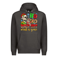 Smoke ho ho holy shit what a year Premium Hoodie - MaliasSmallBusiness