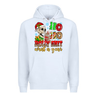 White ho ho holy shit what a year Premium Hoodie - MaliasSmallBusiness