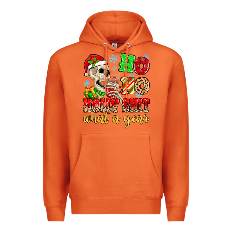 Ho Ho Holy Shit What A Year Premium Hoodie by MaliasSmallBusiness | Teevron