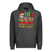 Charcoal Heather ho ho holy shit what a year Premium Hoodie - MaliasSmallBusiness