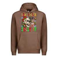 Chestnut dead inside but jolly af Premium Hoodie - MaliasSmallBusiness