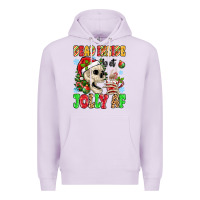 Lilac dead inside but jolly af Premium Hoodie - MaliasSmallBusiness