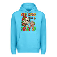 Ocean Blue dead inside but jolly af Premium Hoodie - MaliasSmallBusiness