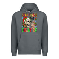 Rock dead inside but jolly af Premium Hoodie - MaliasSmallBusiness