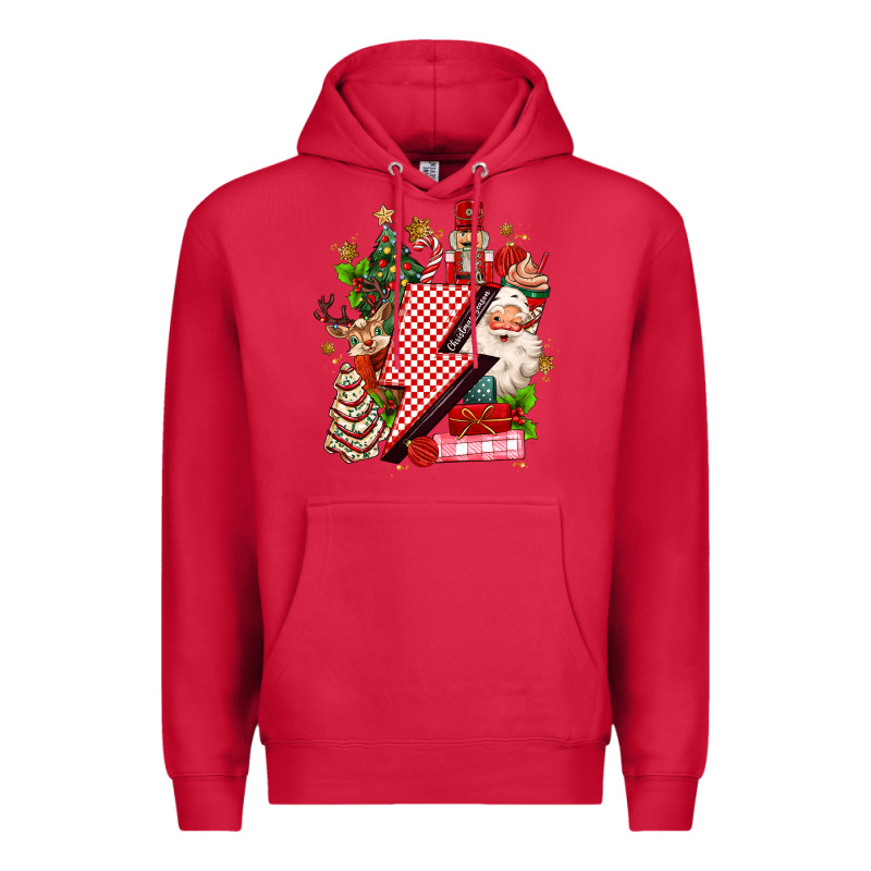 Christmas Season Lightning Bolt Premium Hoodie by MaliasSmallBusiness | Teevron