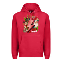 Cardinal christmas season lightning bolt Premium Hoodie - MaliasSmallBusiness