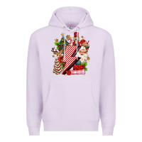 Lilac christmas season lightning bolt Premium Hoodie - MaliasSmallBusiness