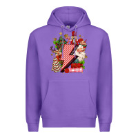 Purple christmas season lightning bolt Premium Hoodie - MaliasSmallBusiness