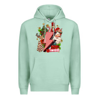 Seafoam christmas season lightning bolt Premium Hoodie - MaliasSmallBusiness