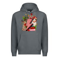 Rock christmas season lightning bolt Premium Hoodie - MaliasSmallBusiness