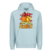Blue Mist tis the season fall softball Premium Hoodie - MaliasSmallBusiness