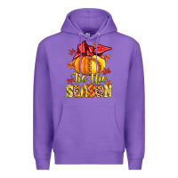 Purple tis the season fall softball Premium Hoodie - MaliasSmallBusiness