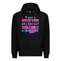 Black it was rough week but i didn't need bail money so Premium Hoodie - MaliasSmallBusiness