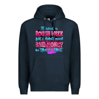 Navy it was rough week but i didn't need bail money so Premium Hoodie - MaliasSmallBusiness