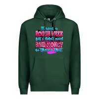 Sports Green it was rough week but i didn't need bail money so Premium Hoodie - MaliasSmallBusiness