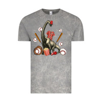 Cloud Rock brachiosaurus with baseball Vintage Tee - Artiststas
