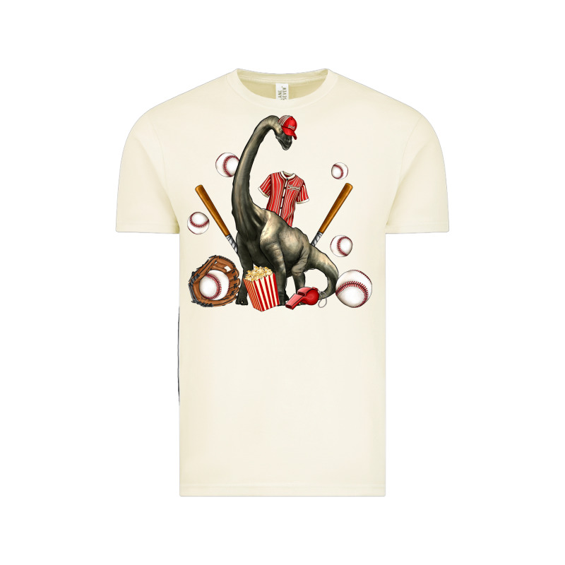 Brachiosaurus With Baseball Vintage Tee by Artiststas | Teevron