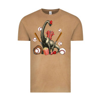 Vintage Camel brachiosaurus with baseball Vintage Tee - Artiststas