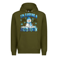 Army Green i'm having a meltdown Premium Hoodie - MaliasSmallBusiness