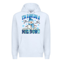 White i'm having a meltdown Premium Hoodie - MaliasSmallBusiness