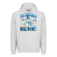 Dove Grey i'm having a meltdown Premium Hoodie - MaliasSmallBusiness