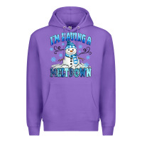 Purple i'm having a meltdown Premium Hoodie - MaliasSmallBusiness