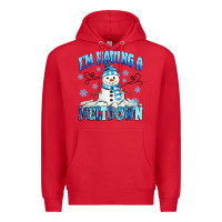 Red i'm having a meltdown Premium Hoodie - MaliasSmallBusiness