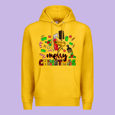 Premium Hoodie merry christmas hair