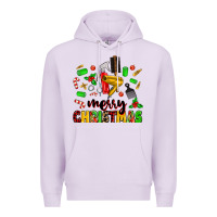 Lilac merry christmas hair Premium Hoodie - MaliasSmallBusiness