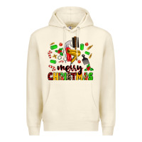 Sandshell merry christmas hair Premium Hoodie - MaliasSmallBusiness