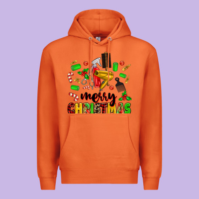 Premium Hoodie merry christmas hair