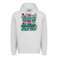 Dove Grey I can totally make that with truck Premium Hoodie - MaliasSmallBusiness