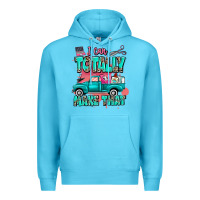 Ocean Blue I can totally make that with truck Premium Hoodie - MaliasSmallBusiness