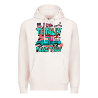 Pale Pink I can totally make that with truck Premium Hoodie - MaliasSmallBusiness