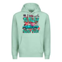 Seafoam I can totally make that with truck Premium Hoodie - MaliasSmallBusiness