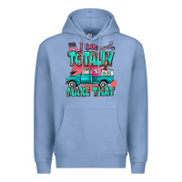 Colony Blue I can totally make that with truck Premium Hoodie - MaliasSmallBusiness