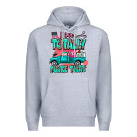 Heather Grey I can totally make that with truck Premium Hoodie - MaliasSmallBusiness