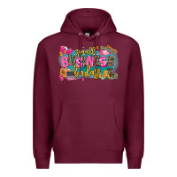 Burgundy Small business badass Premium Hoodie - MaliasSmallBusiness
