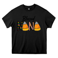Black Blessed nana Heavy Core Tee - CowhideDigitalArt