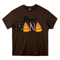 Chocolate Brown Blessed nana Heavy Core Tee - CowhideDigitalArt