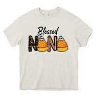 Cream Blessed nana Heavy Core Tee - CowhideDigitalArt