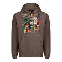 Coffee dead inside but jolly as fuck Premium Hoodie - MaliasSmallBusiness
