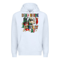 White dead inside but jolly as fuck Premium Hoodie - MaliasSmallBusiness