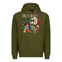 Army Green dead inside but jolly as fuck Premium Hoodie - MaliasSmallBusiness