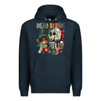 Navy dead inside but jolly as fuck Premium Hoodie - MaliasSmallBusiness