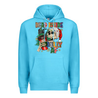 Ocean Blue dead inside but jolly as fuck Premium Hoodie - MaliasSmallBusiness