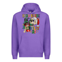 Purple dead inside but jolly as fuck Premium Hoodie - MaliasSmallBusiness