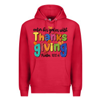 Cardinal enter his gates with thanksgiving psalm 100 4 Premium Hoodie - MaliasSmallBusiness